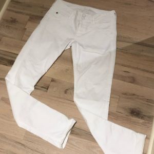 Hudson White Skinny Jeans
